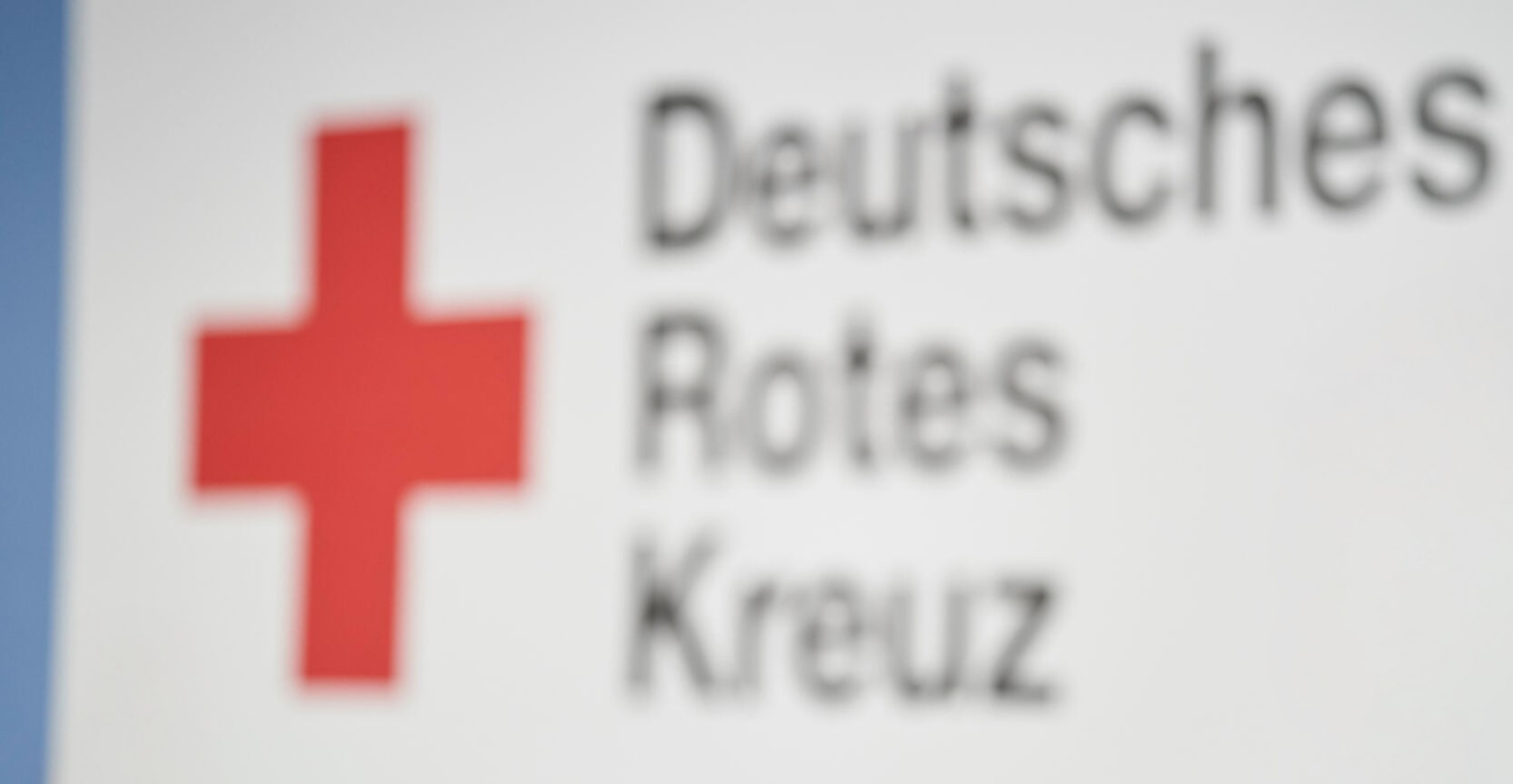 Deutschen Roten Kreuz Logo und Schriftzug